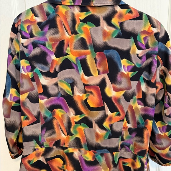 Vintage- Erin London Colorful Abstract Blazer - Picture 2 of 9